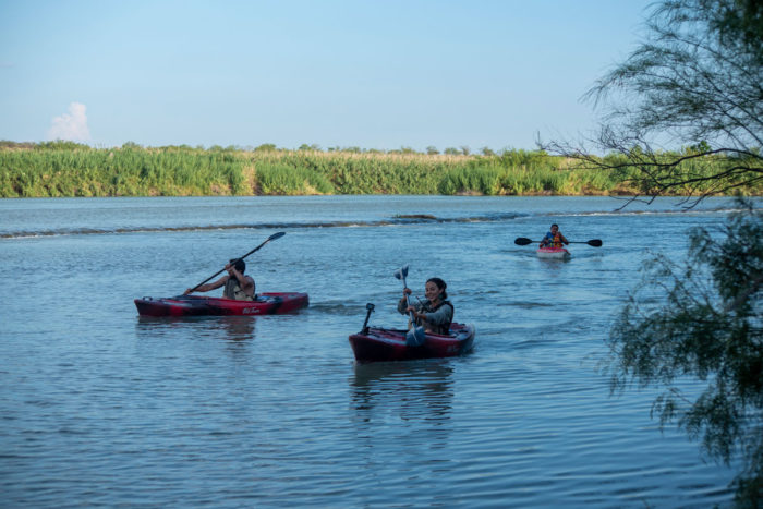 Kayak en el Río Bravo