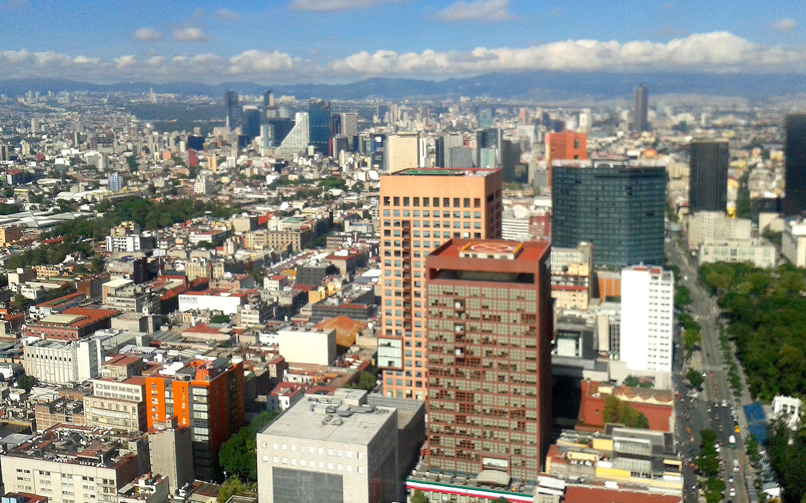 Vista poniente desdel Mirados de la Torre Latinoamericana.