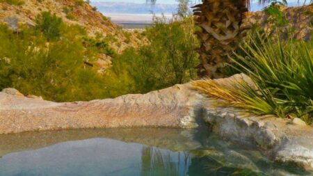 Cañón de Guadalupe, aguas termales en medio del desierto