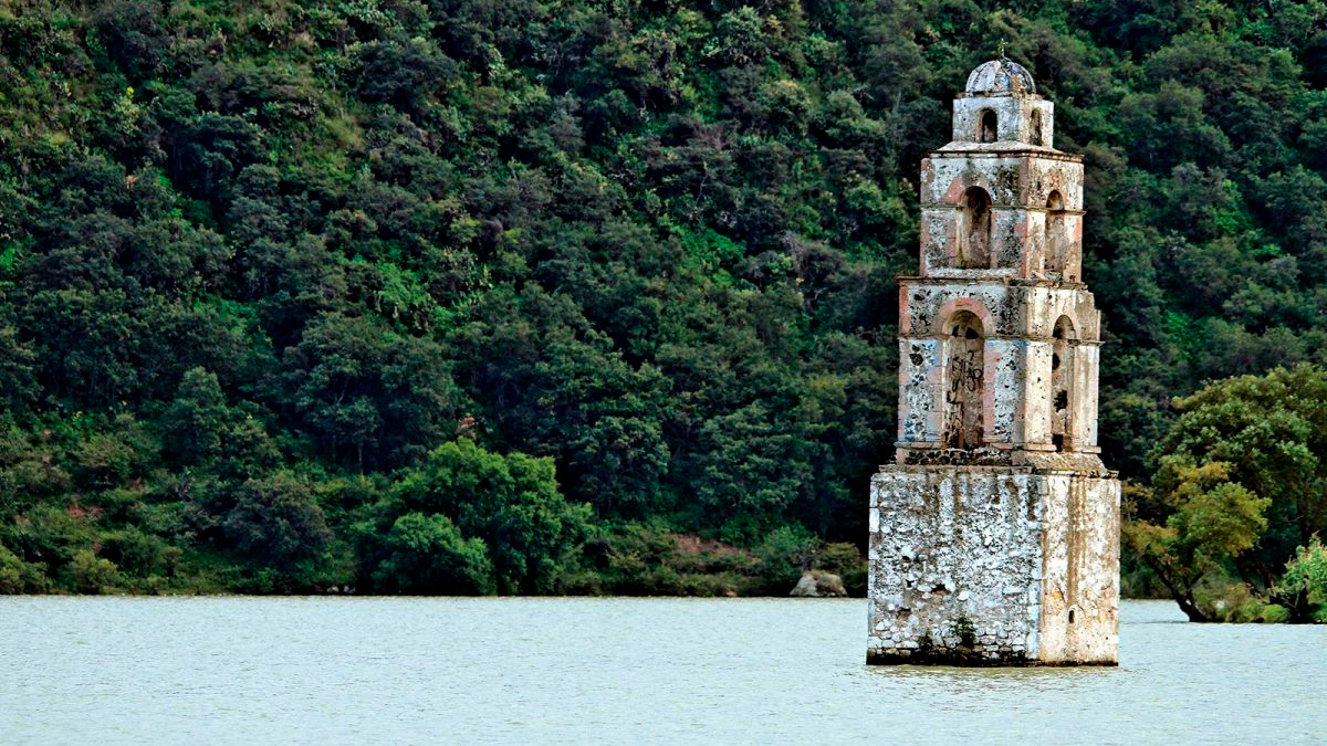 Presa Taxhimay, los vestigios de un pueblo bajo el agua - Escapadas por  México Desconocido