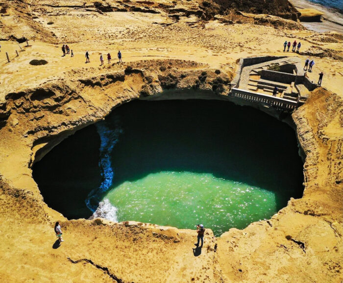 La Lobera, un ojo de piedra