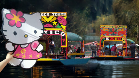 Tour del pulque en trajinera ¡pensado en Hello Kitty y Mario Bros!