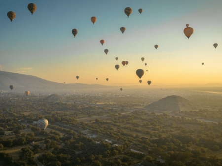 5 destinos espectaculares en México para volar en globo aerostático