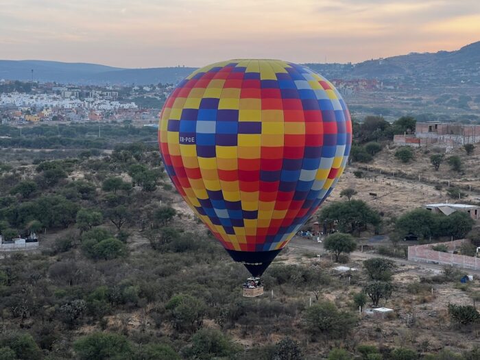 volar en globo