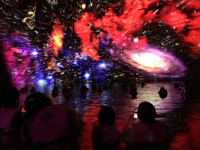 video mapping en Cenote Santa Rosa